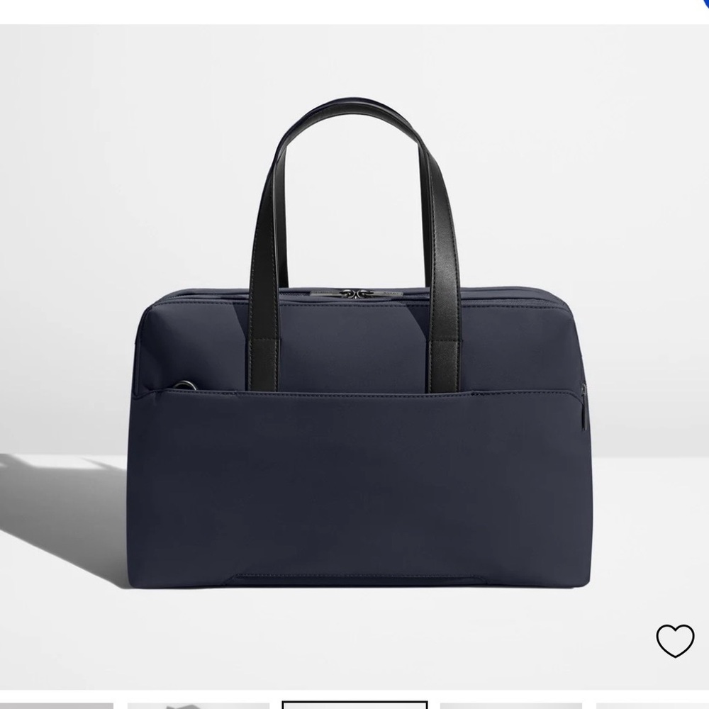 Away Navy Blue Everywhere Tote Bag with Black Handles